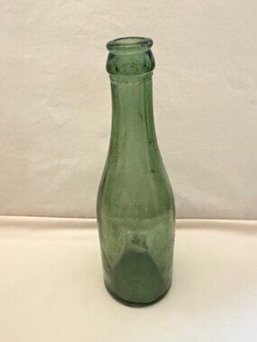 Vintage Green Glass Bottle